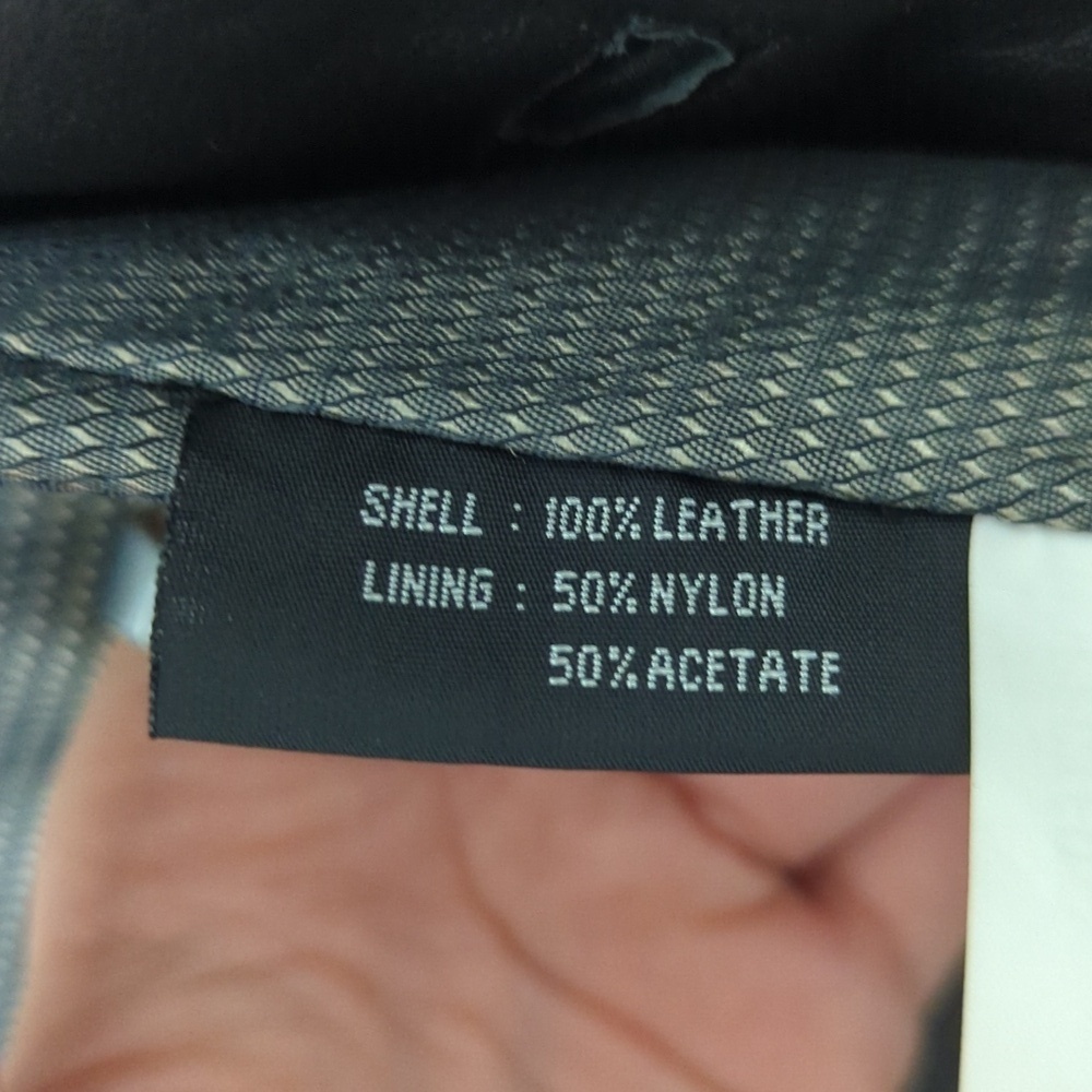 Lineage 90's Vintage Classic Genuine Leather Blazer Jacket Black 40 Large - Picture 5 of 16